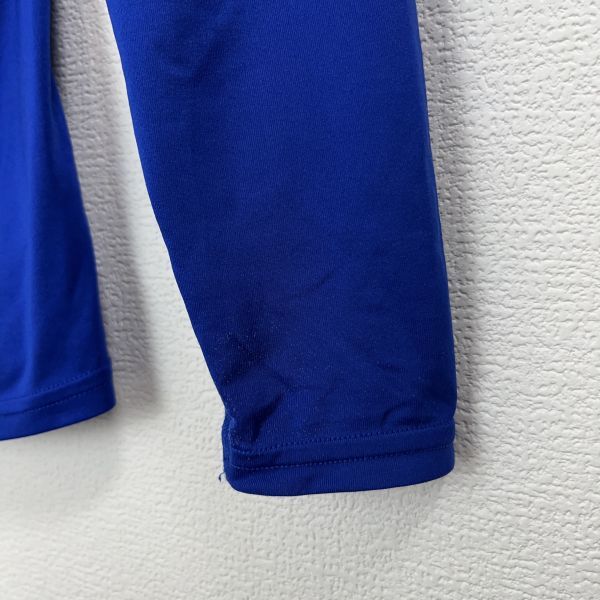 UNDER ARMOUR アンダーアーマー メンズ 長袖 Tシャツ トップス スポーツ ウェア ハイネック ブルー 青色 ロゴ ワンポイント 無地 シンプル