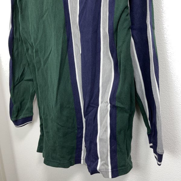 CHAPS RALPH LAUREN チャップスラルフローレン メンズ 長袖 ポロシャツ トップス XLサイズ 大きいサイズ コットン100% グリーン ネイビー