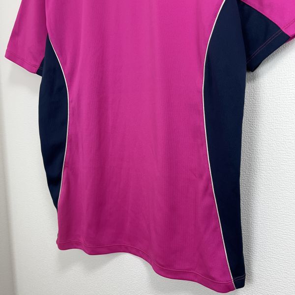 Wilson ウイルソン メンズ 半袖 Tシャツ トップス スポーツ ウェア XLサイズ 大きいサイズ ピンク パープル ブラック ロゴ プリント 丸首