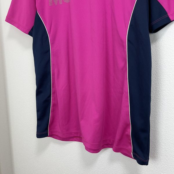 Wilson ウイルソン メンズ 半袖 Tシャツ トップス スポーツ ウェア XLサイズ 大きいサイズ ピンク パープル ブラック ロゴ プリント 丸首