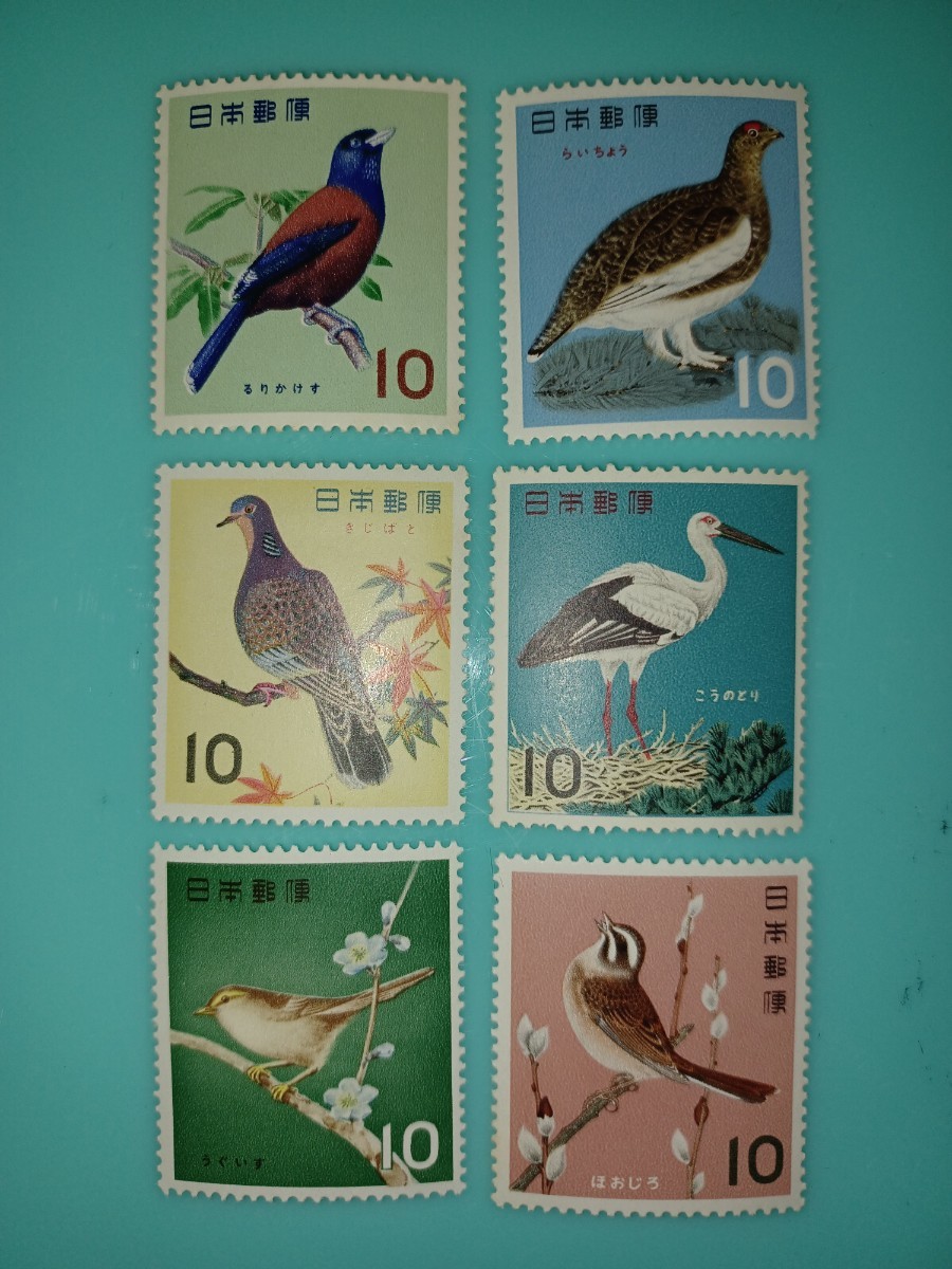 [ bird series ][ unused commemorative stamp a]6 kind .