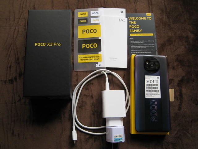 美品 POCO X3 Pro グローバルバージョン Snapdragon 860 メモリ8GB ストレージ256GB 6.67インチ画面　 色：ファントムブラック
