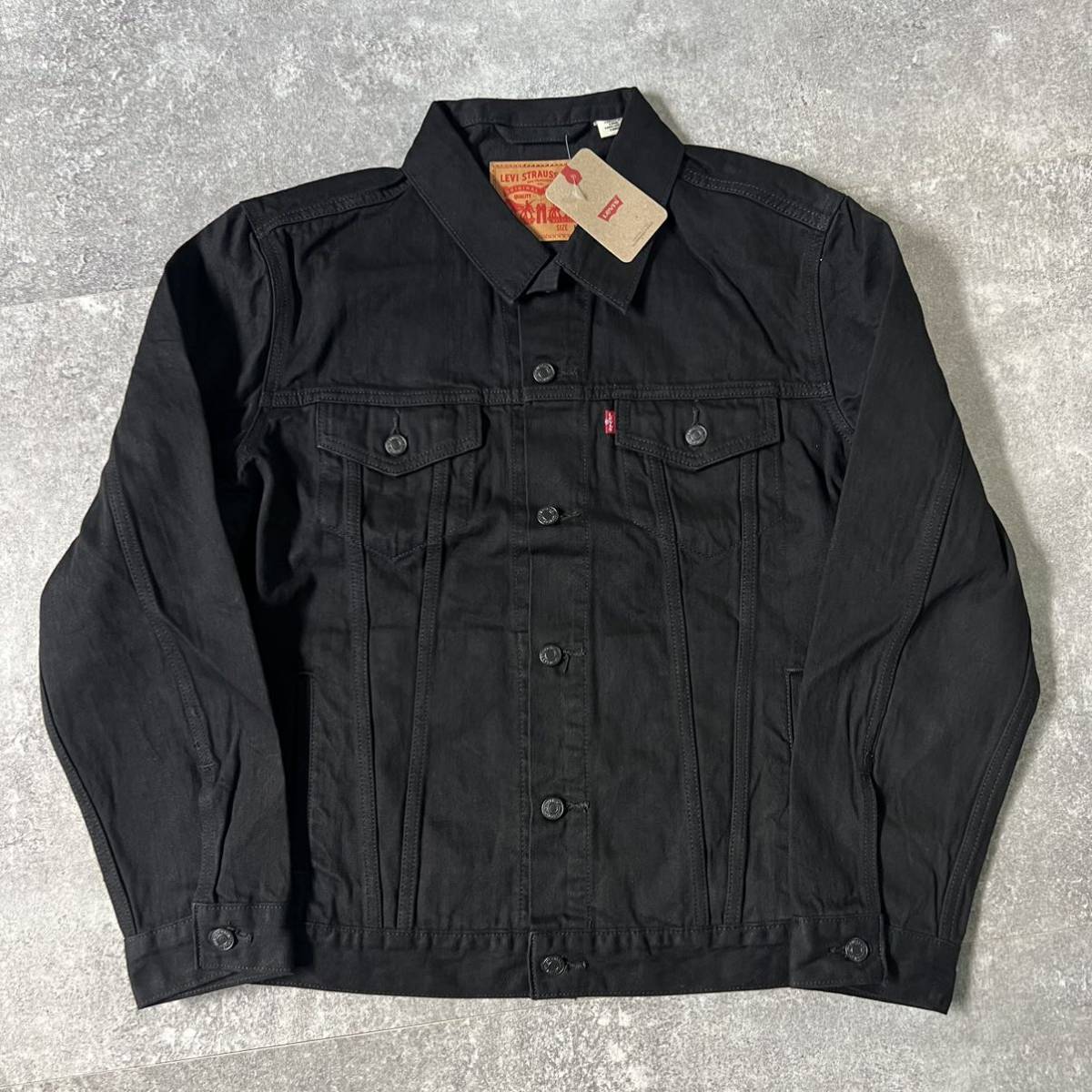 独特の素材 【Sサイズ】Levi's デニムジャケット BLACK ジージャン ジージャン 独特の素材 【Sサイズ】Levi's デニムジャケット BLACK ジージャン ジージャン