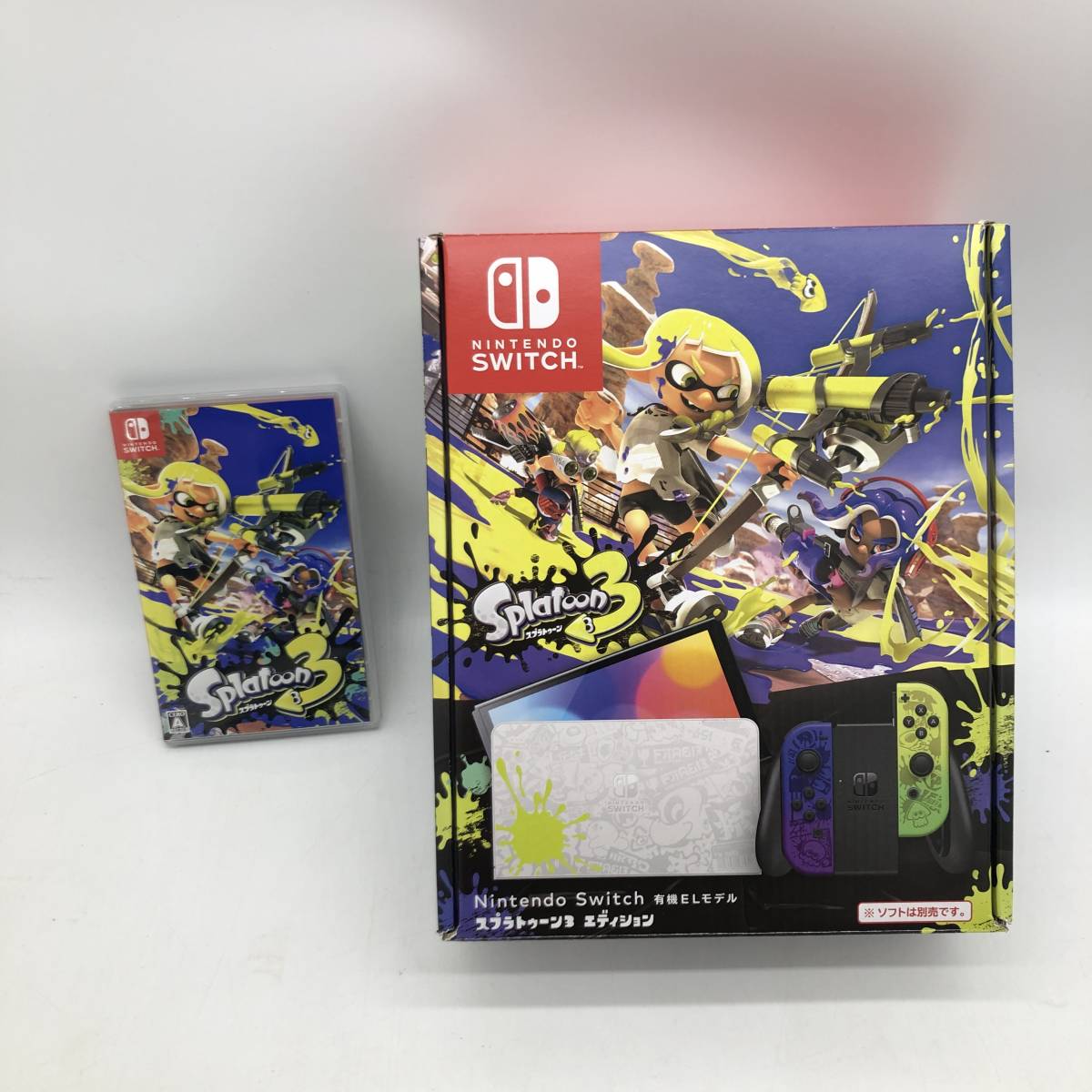 19353)△【1円～】Nintendo Switch 有機ELモデル スプラトゥーン3