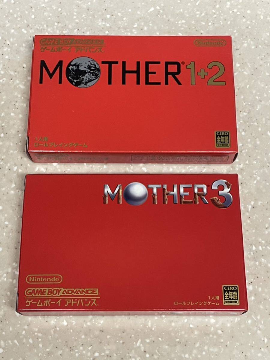 美品 ゲームボーイアドバンス用ソフト MOTHER1+2 MOTHER3 (ロール