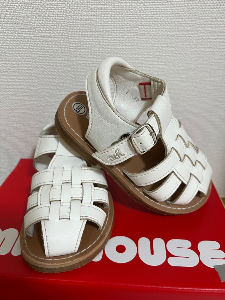 MIKI HOUSE メッシュ編みキッズサンダル 15cm|Yahoo!フリマ(旧PayPay