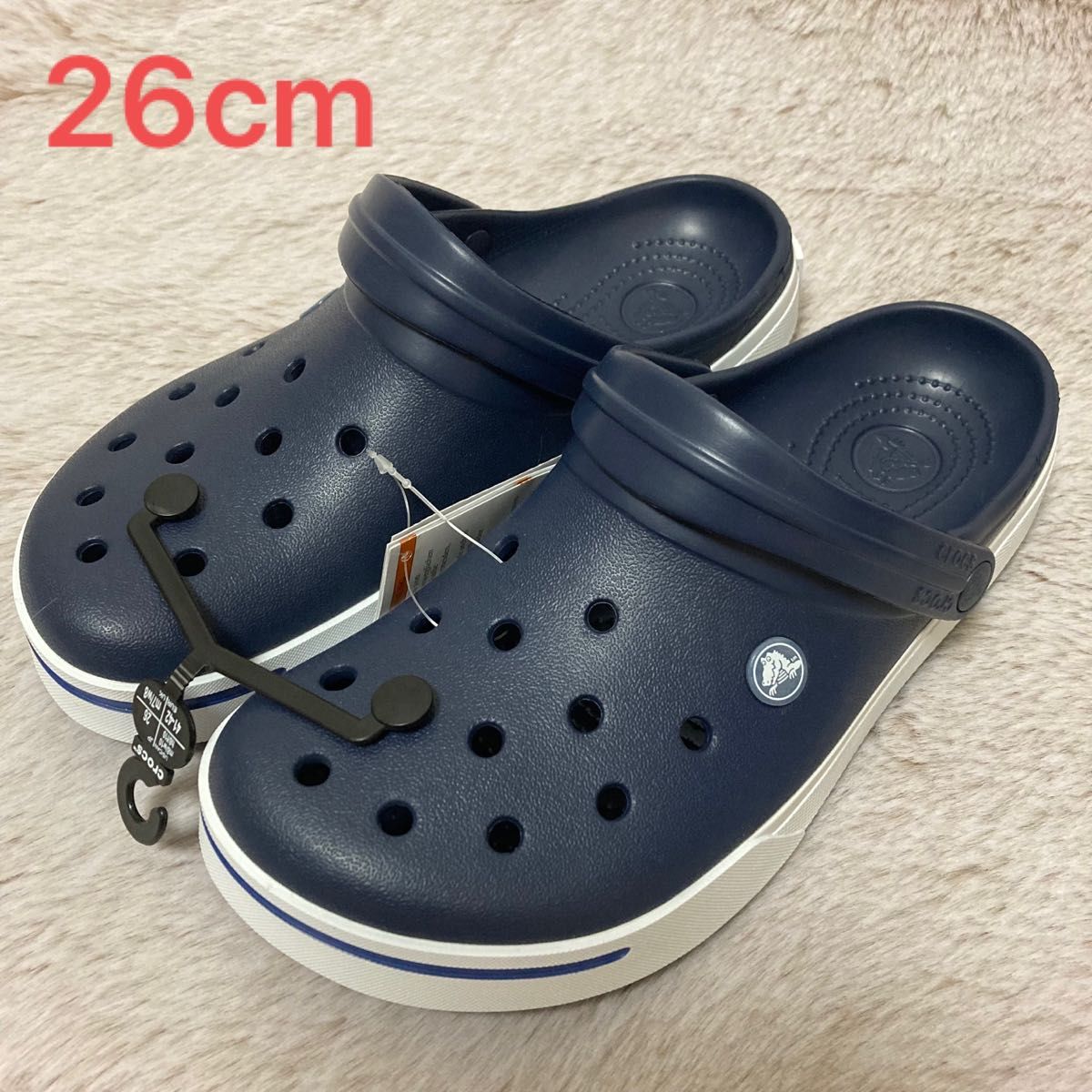 新品 CROCS クロックス アウトドアサンダル ネイビー 26cm - 通販