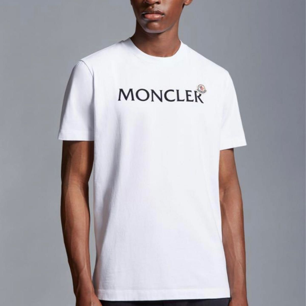 新品未使用】MONCLER ロゴTシャツ ホワイト Lサイズ-