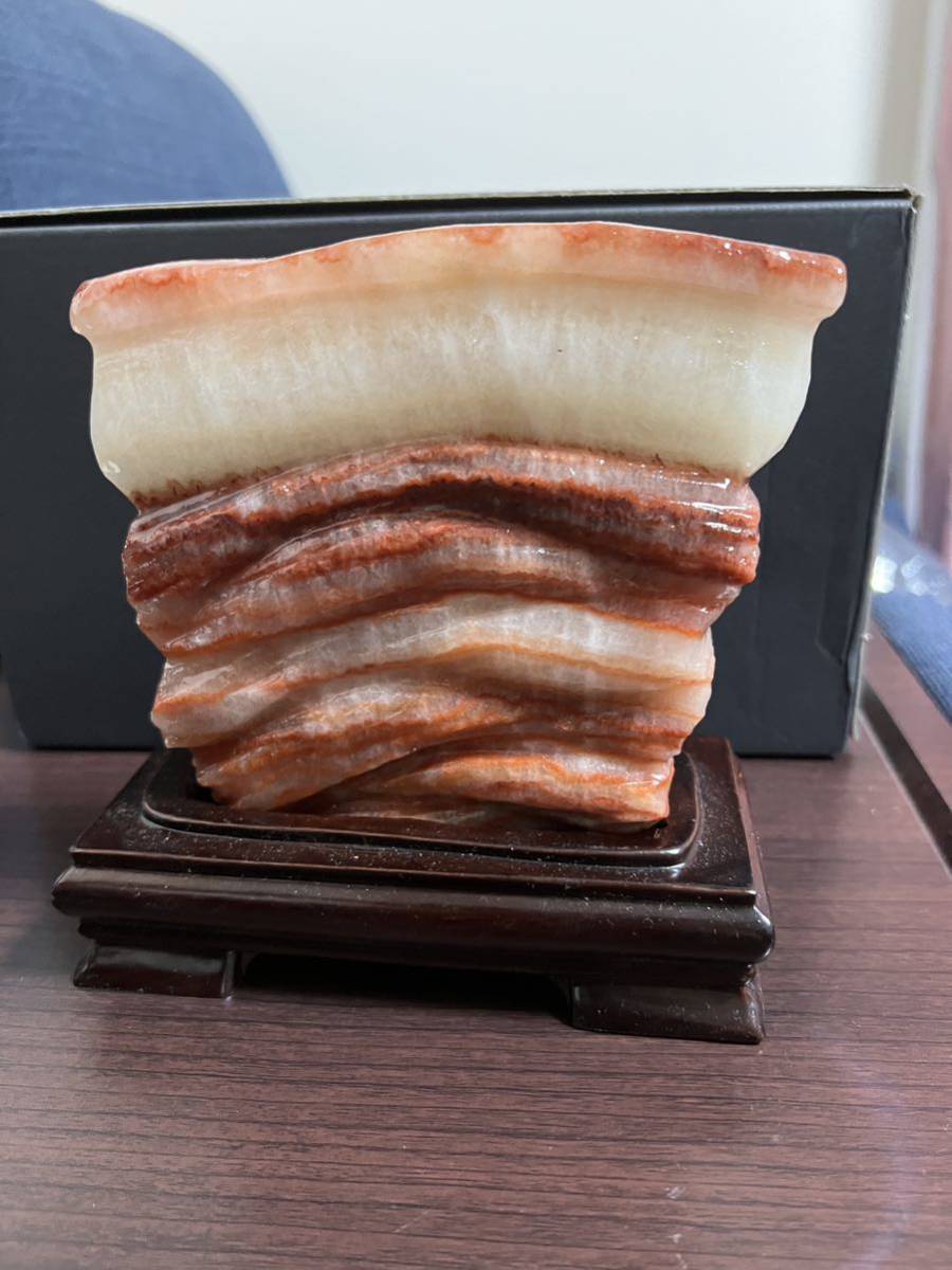  new goods super large rose meat stone . stone natural .. stone raw ore pork stone pedestal included rare free shipping 