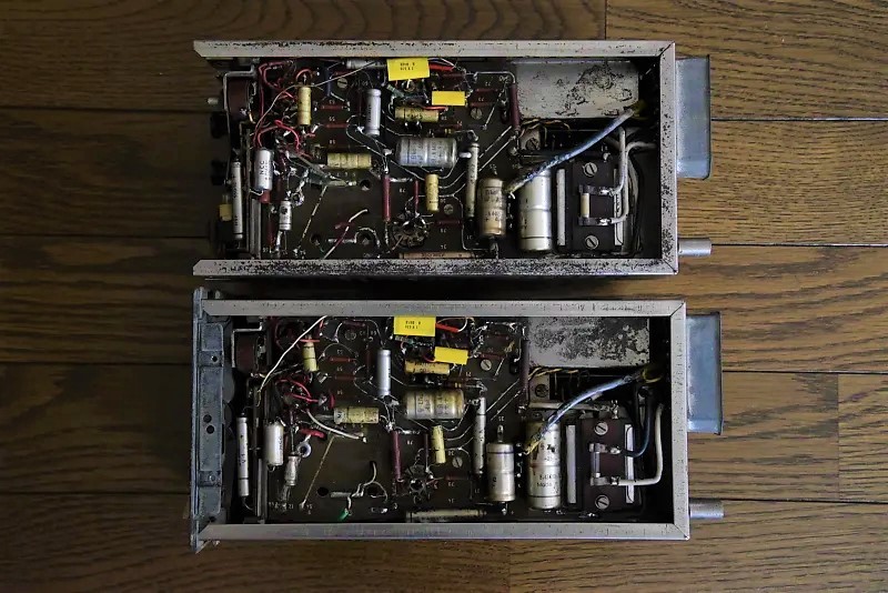 . close serial! TAB TELEFUNKEN V76/80 vacuum tube microphone preamplifier two pcs. set cable attaching 