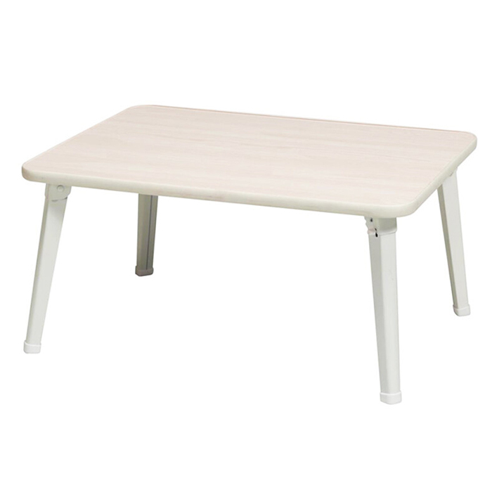 ミニテーブル 60幅 木製 一人暮らし テーブル 収納 折りたたみ 折り畳み ローテーブル ホワイト NAG-0020WH_画像1