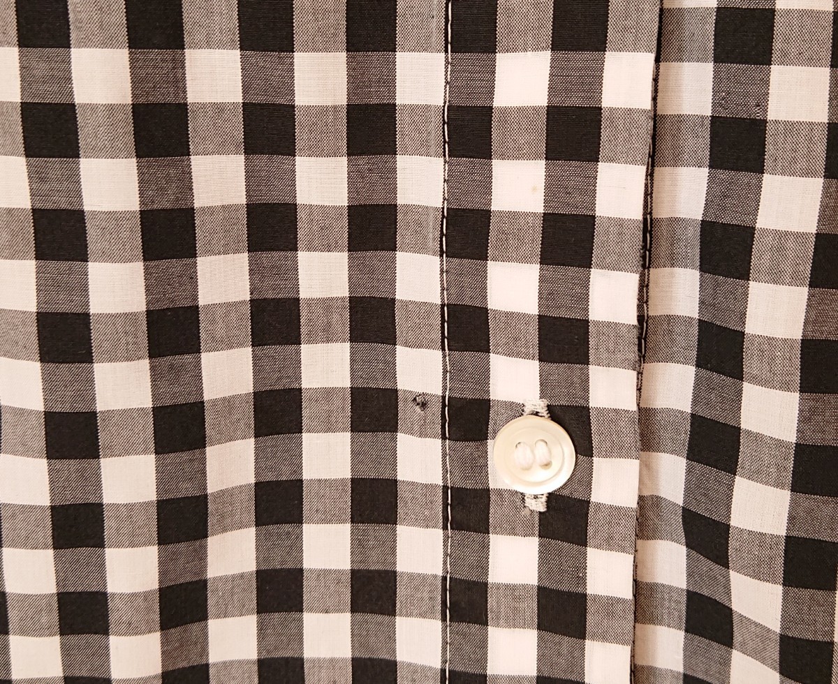  Nimes рубашка серебристый жевательная резинка проверка блуза чёрный × белый 