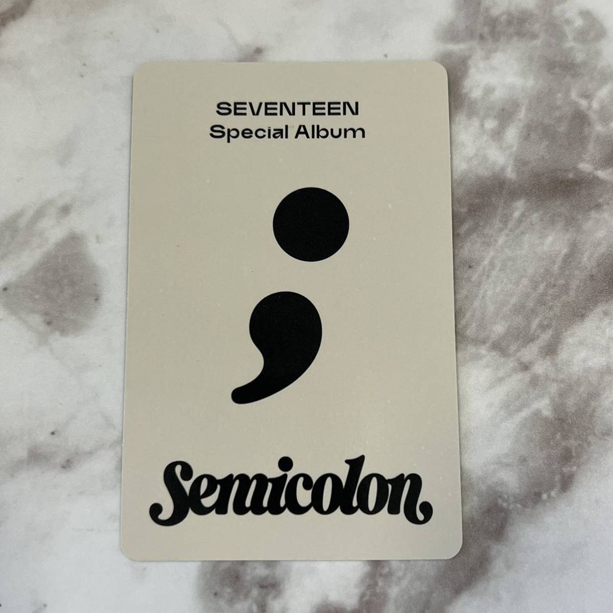 SEVENTEEN セブチ 2nd SPECIAL ALBUM Semicolon 封入 トレカ フォトカード フォトカ カード DK ドギョム_画像2