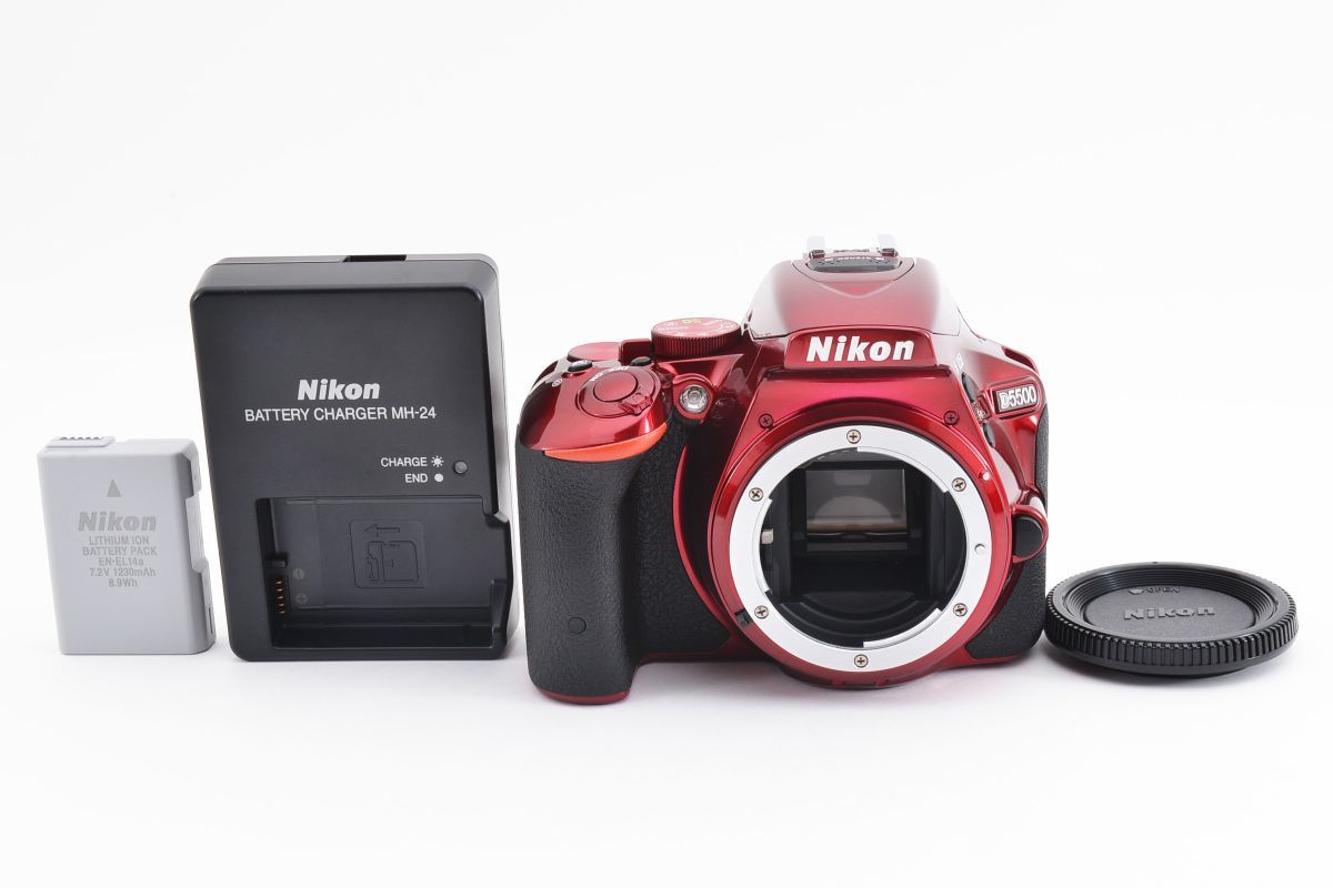 保障できる D5500 □新品級□NIKON ボディ ニコン レッド□C425 ニコン