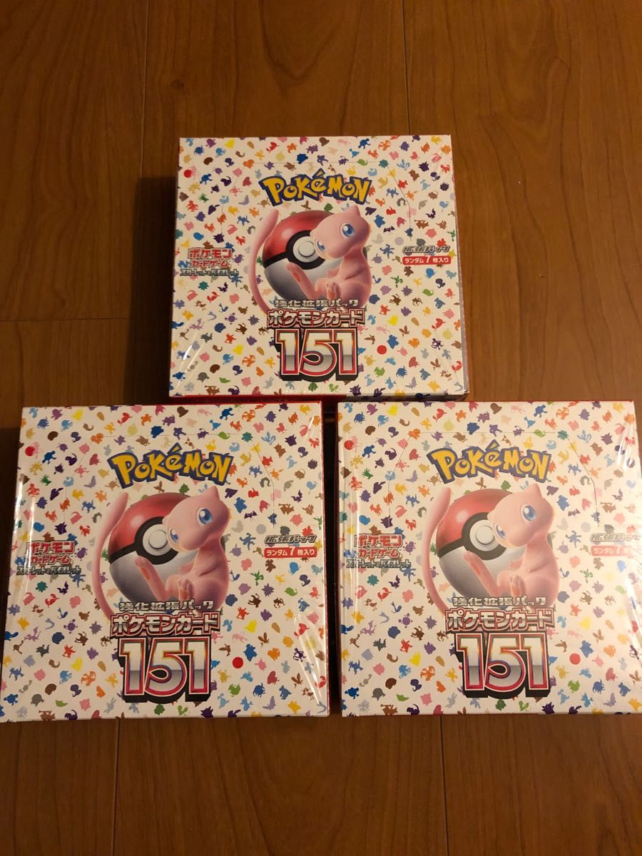 SALE／10%OFF ポケモンカードゲーム 151 シュリンク付き 3BOX ポケモン