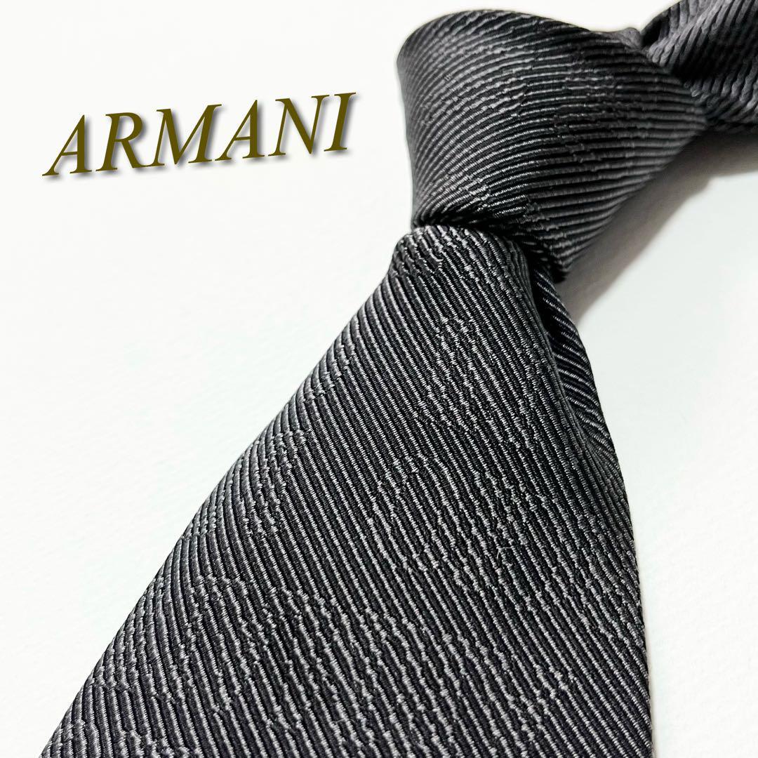 新しいエルメス 【美品】ARMANI アルマーニ ネクタイ 文字柄