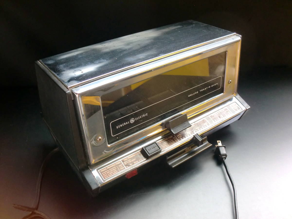 GE　電気オーブントースター　ジェネラルエレクトリック　レア　デラックス トースター オーブン　120V　70年代　ビンテージ　クローム_画像2