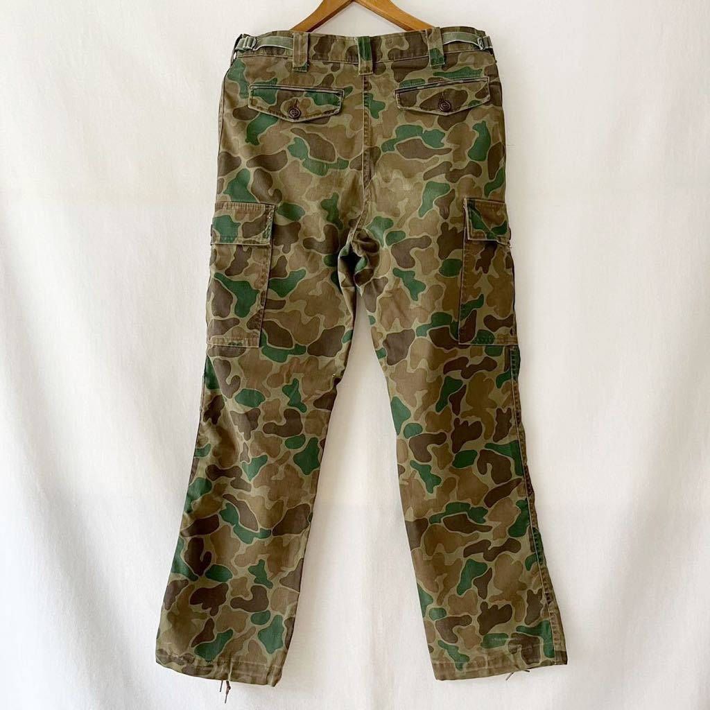 80s WOOLRICH green duck utility pants S USA made Vintage 80 period Woolrich camouflage America made original Vintage 