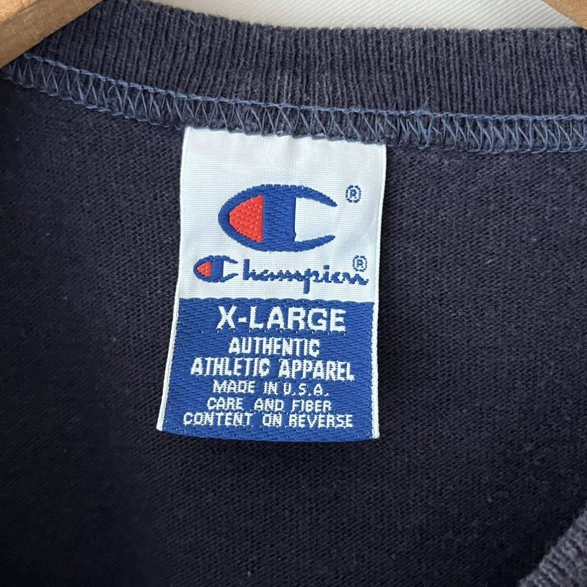 90s champion NEW YORK YANKEES Tシャツ XL ネイビー ビンテージ 90