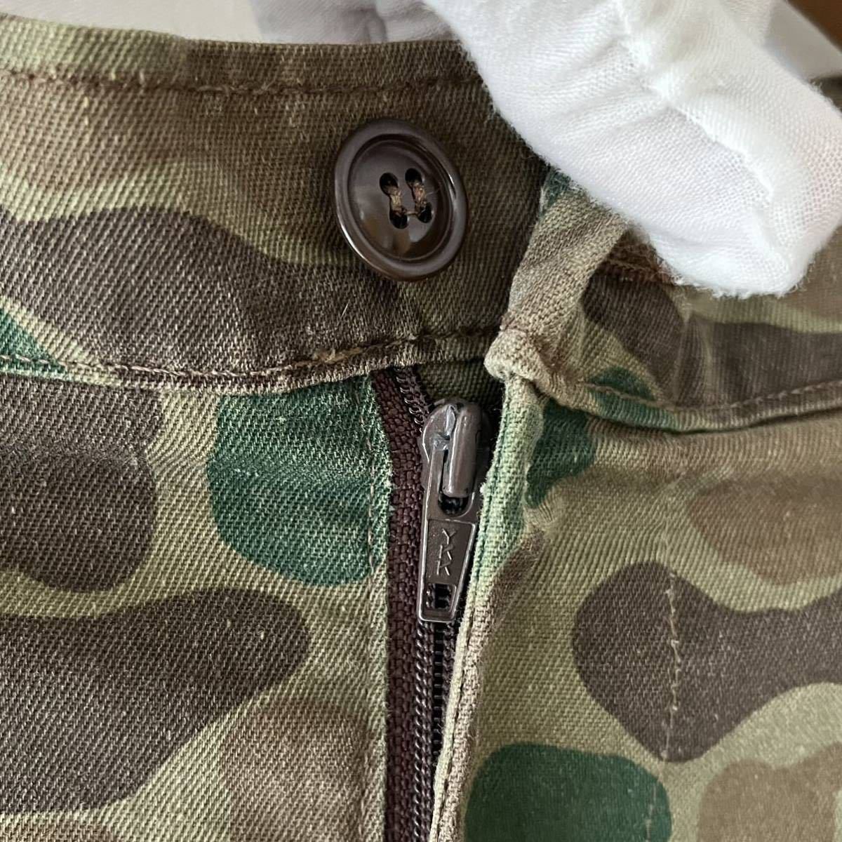 80s WOOLRICH green duck utility pants S USA made Vintage 80 period Woolrich camouflage America made original Vintage 
