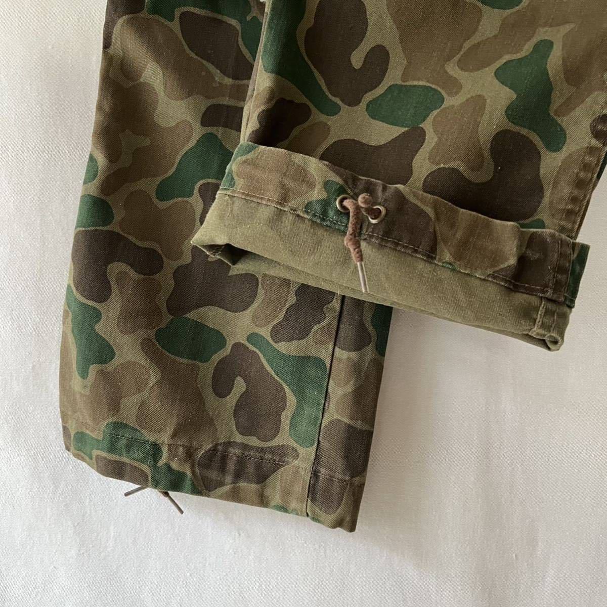80s WOOLRICH green duck utility pants S USA made Vintage 80 period Woolrich camouflage America made original Vintage 