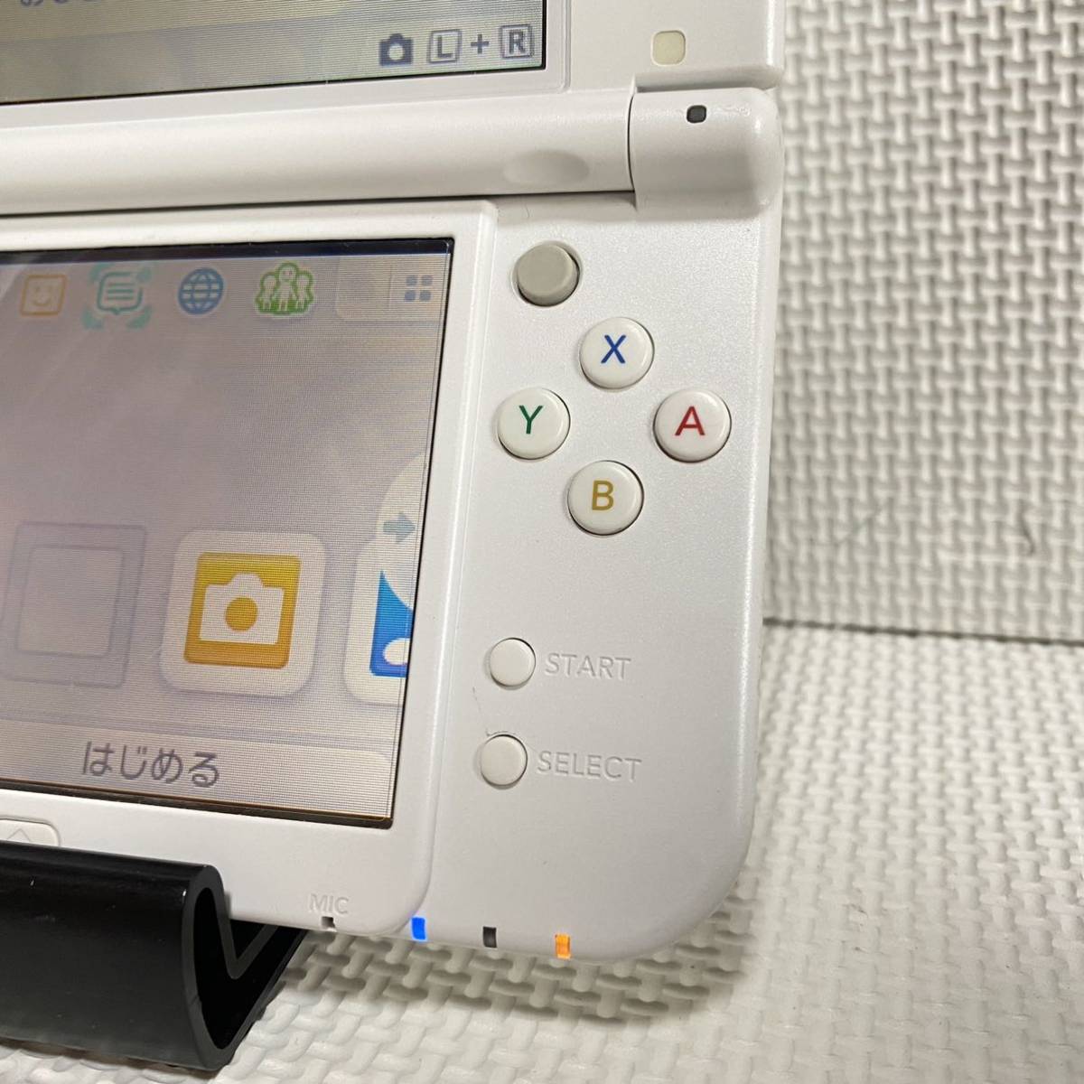 1円☆ 4GBメモリ付☆ Nintendo New 3DS LL パールホワイト ACアダプタ