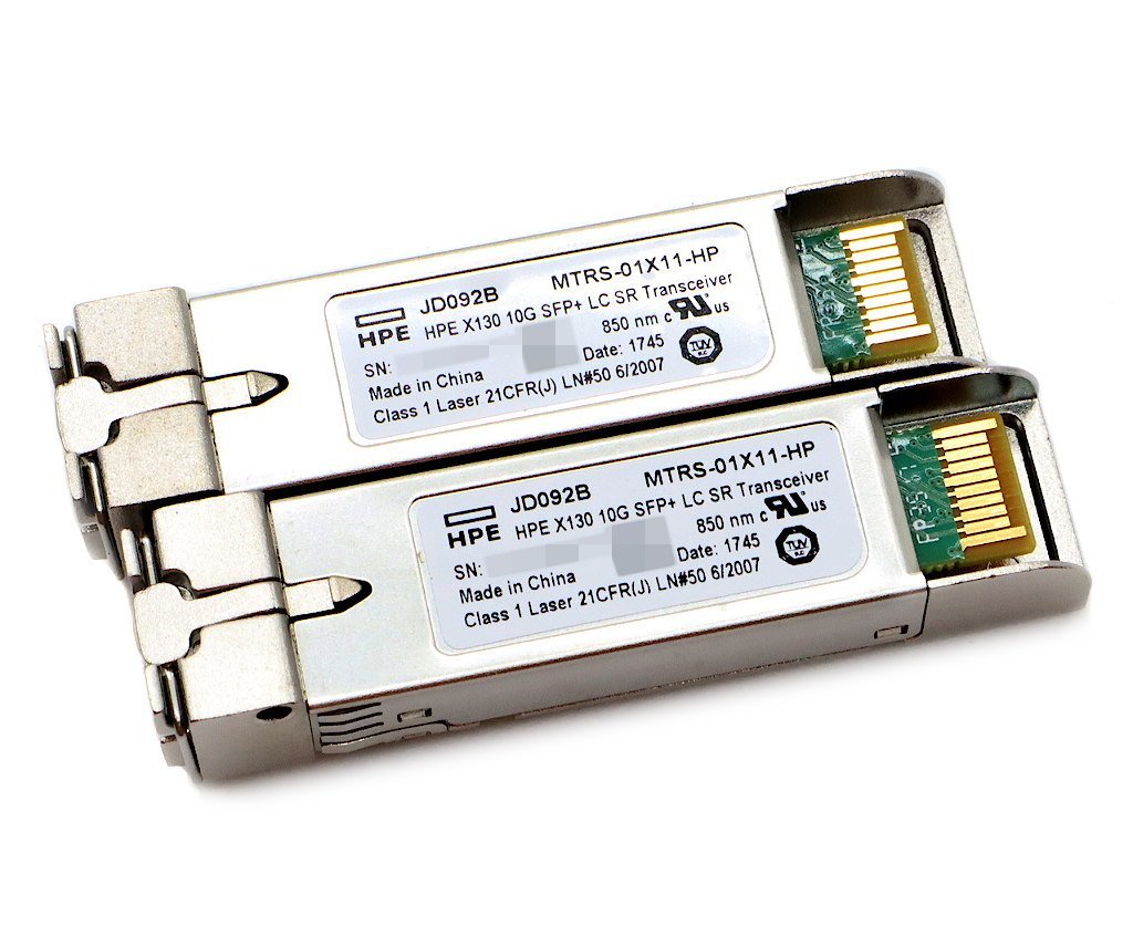 ◇【2個セット】HPE X130 10G SFP+ LC SR Transceiver 10GBASE-SR トランシーバモジュール 850nm 短波長 MMF LCコネクタ Mini-GBIC_画像2