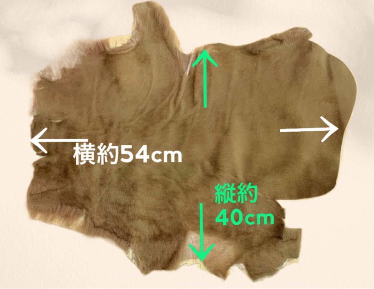 茶ブラウン天然レザー ハラコ皮革マット起毛ハギレ子牛シート原皮カット手芸の材料にカウラグ玄関ハンドメイド本革レザークラフト牛革1枚