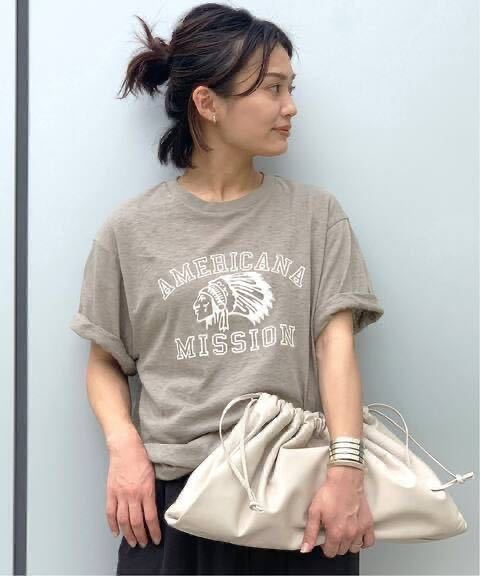 美品○Americana アメリカーナ○別注 長袖 カットソー プルオーバー Tシャツ トップス レディース アパルトモン AP STUDIO 取扱い 日本製の画像4