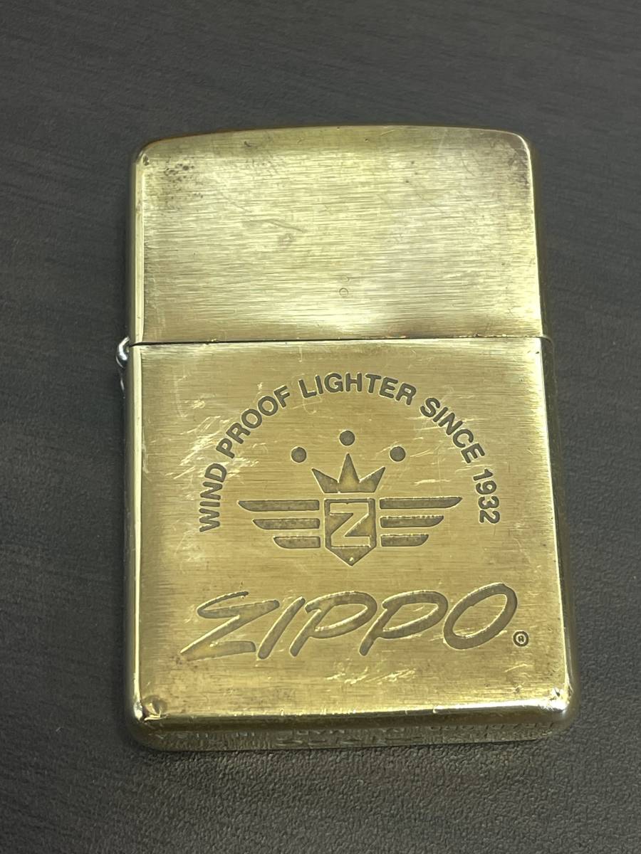 1円 ～ ZIPPO ジッポ ライター 筆記体 ロゴ ゴールド オイルライター