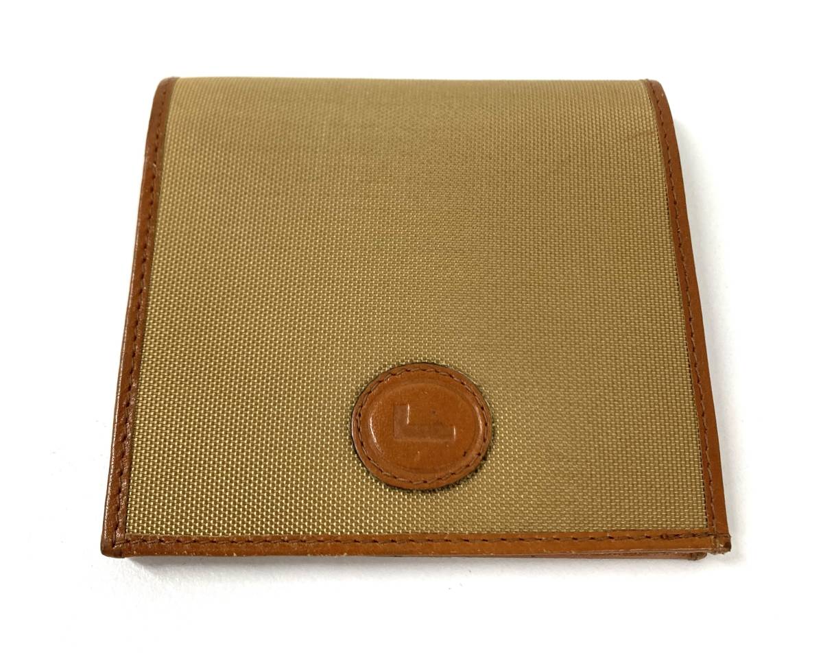 #2345 ランセル LANCEL 財布 2つ折り 茶系 ラウンドファスナー 小銭入れ有り 10cm×11cm_画像1