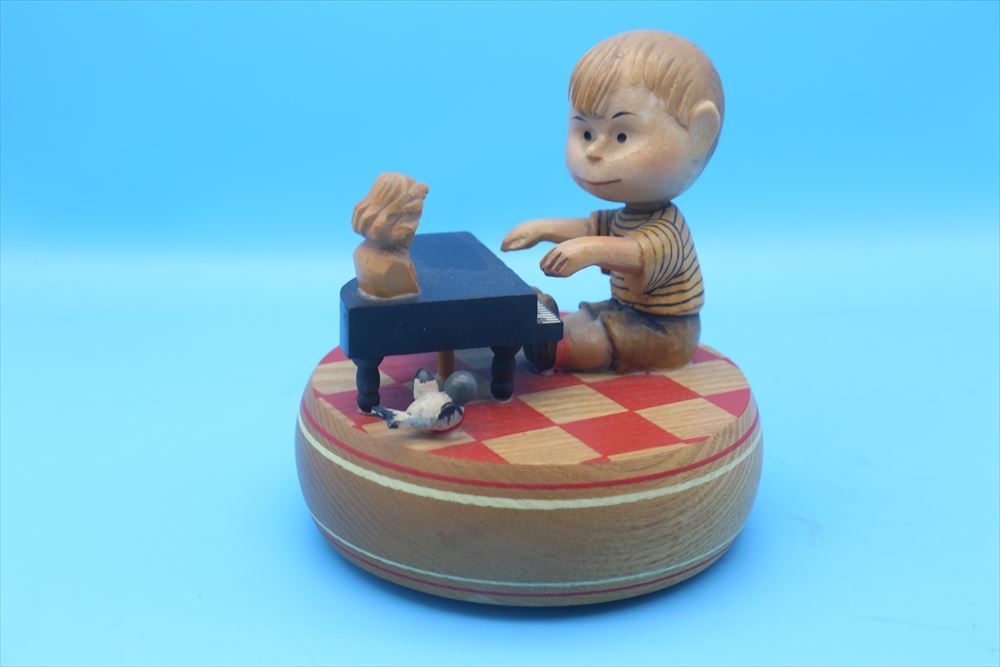 60s Anri Wooden Music Box/シュローダー with ピアノ/アンリ