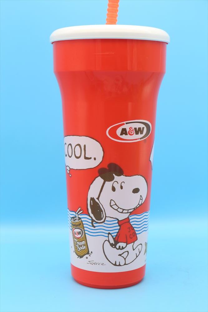 90s A&W JOE COOL スヌーピー JOE COOL プラスチックカップ/タンブラー/ビーチ/176573458_画像2