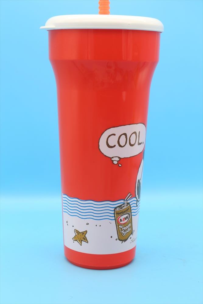 90s A&W JOE COOL スヌーピー JOE COOL プラスチックカップ/タンブラー/ビーチ/176573458_画像4