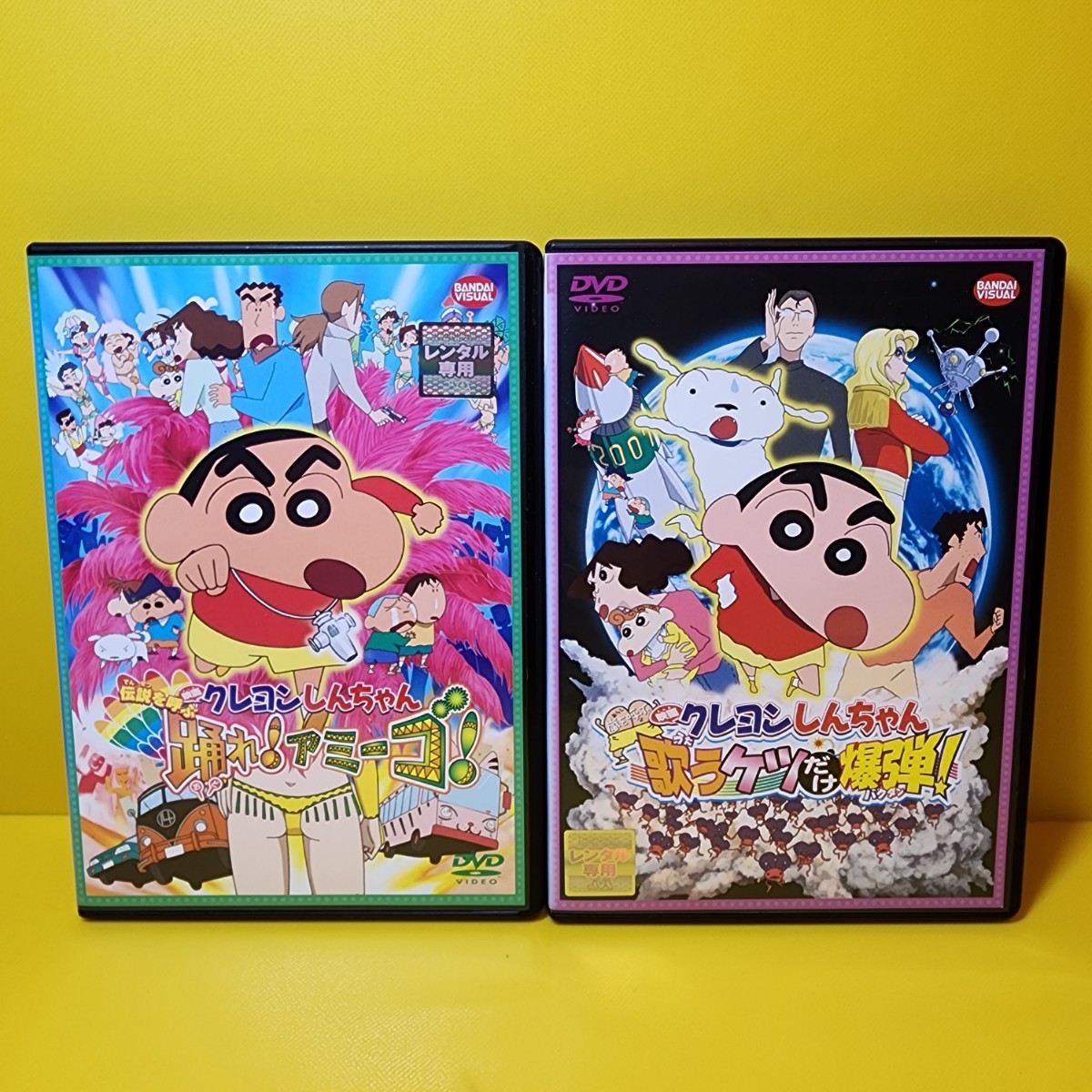  new goods case replaced Crayon Shin-chan movie DVD 2 work set 