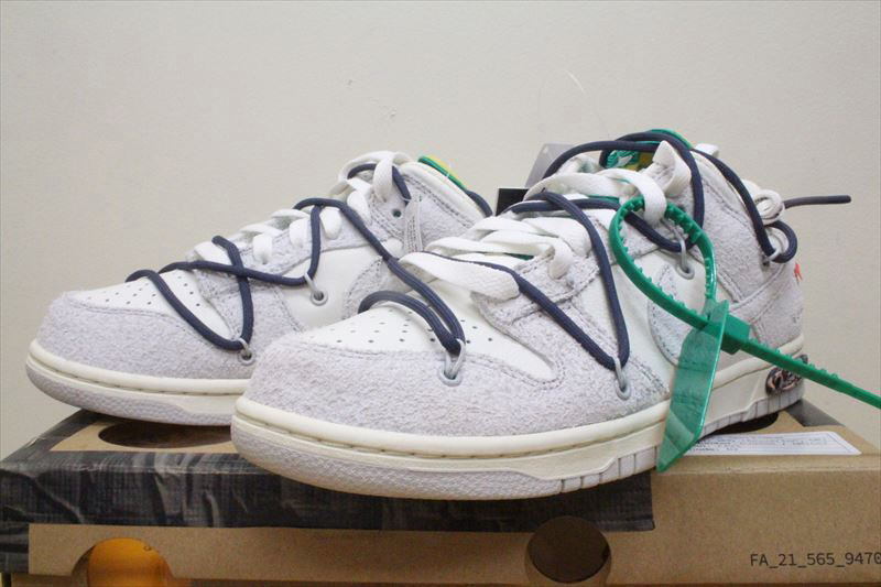 未使用 NIKE DUNK LOW OFF-WHITE 1 OF 50 LOT 20 26.5cm ダンク ロー