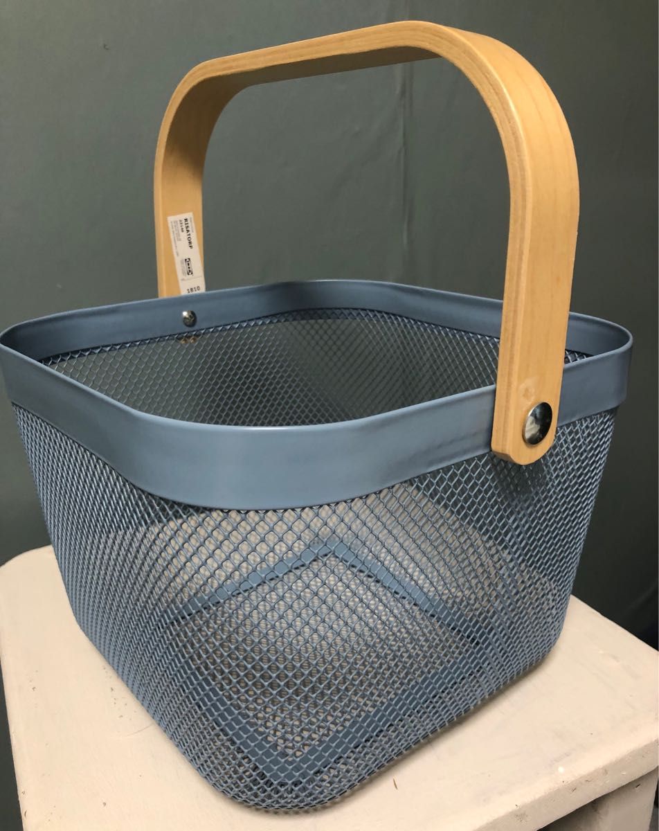 IKEA／イケア リーサトルプバスケット カゴ ブルー｜PayPayフリマ