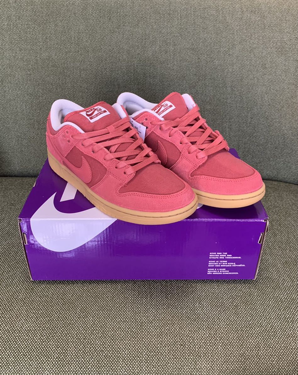 新品 26 5cm US8 5 NIKE SB DUNK LOW PRO ADOBE RED/GUM LIGHT BROWN