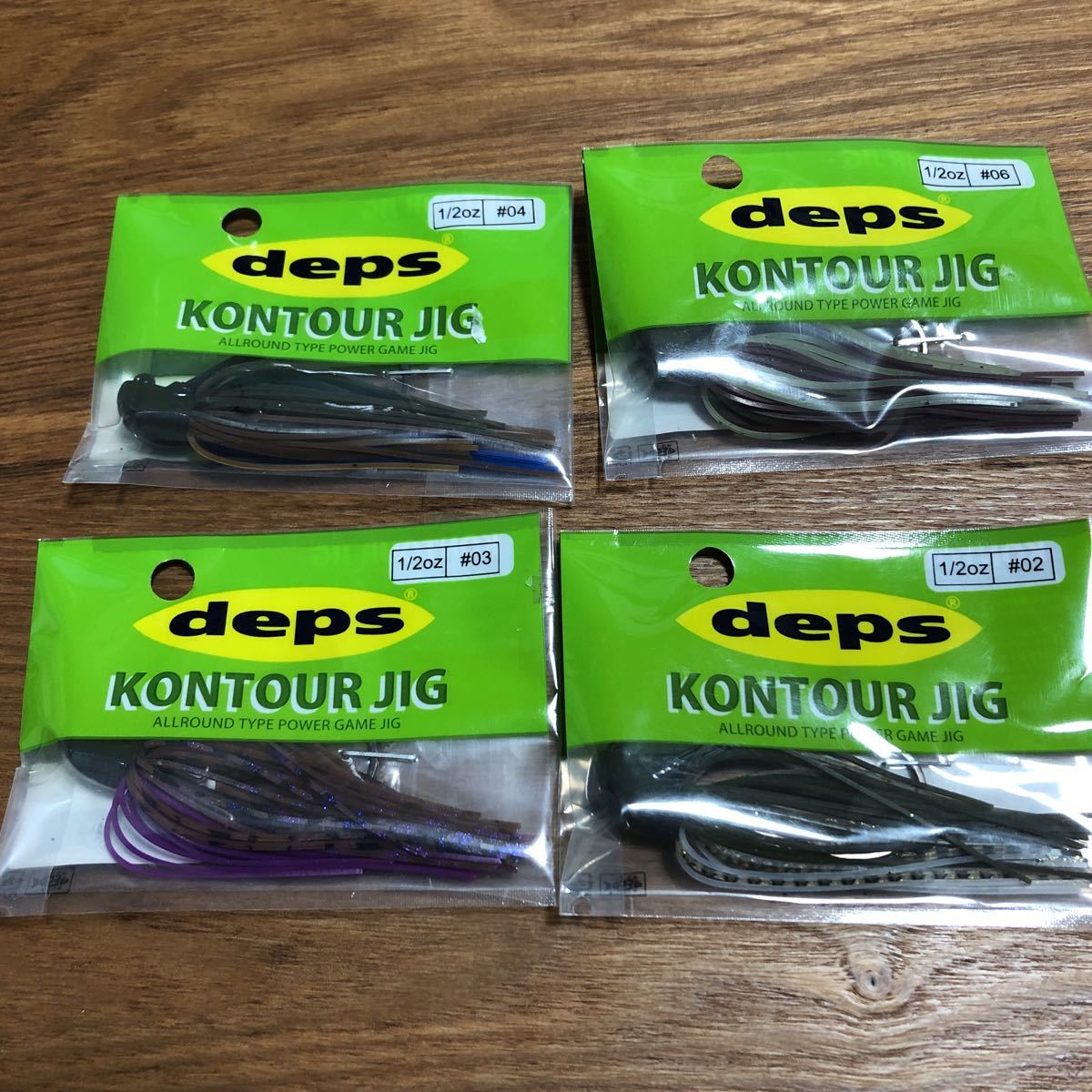 未使用品 デプス deps コンツアージグ 1/2oz 4色セット(検)ラバージグ ブルフラット チャターベイト JChere雅虎拍卖代购 デプス ラバージグ フラットバックジグ 2oz #20ジューンバグ