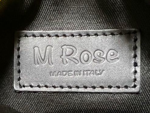 【イタリア製/美品】M Rose/エンメローズ/本革 トートバッグ ハンドバッグ ポーチ付き イエローグリーン系 ネオンカラーの画像9