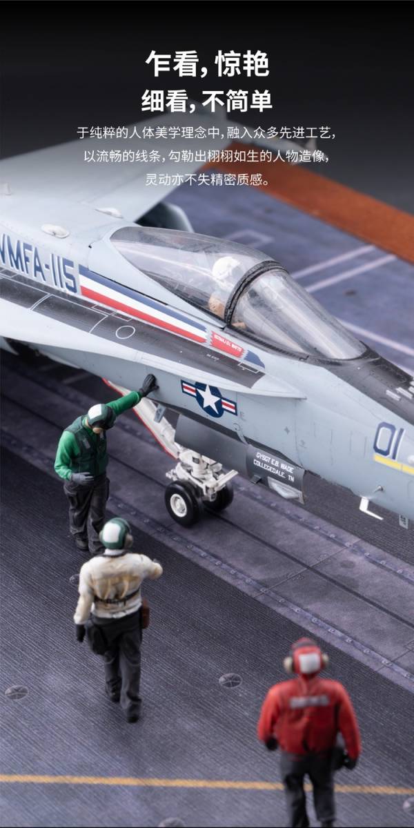 ◆◇GALAKY MODEL【F48015】3Dプリント 1/48 米海軍デッキクルーオードナンスマン1◇◆_出品商品はF48015のみ