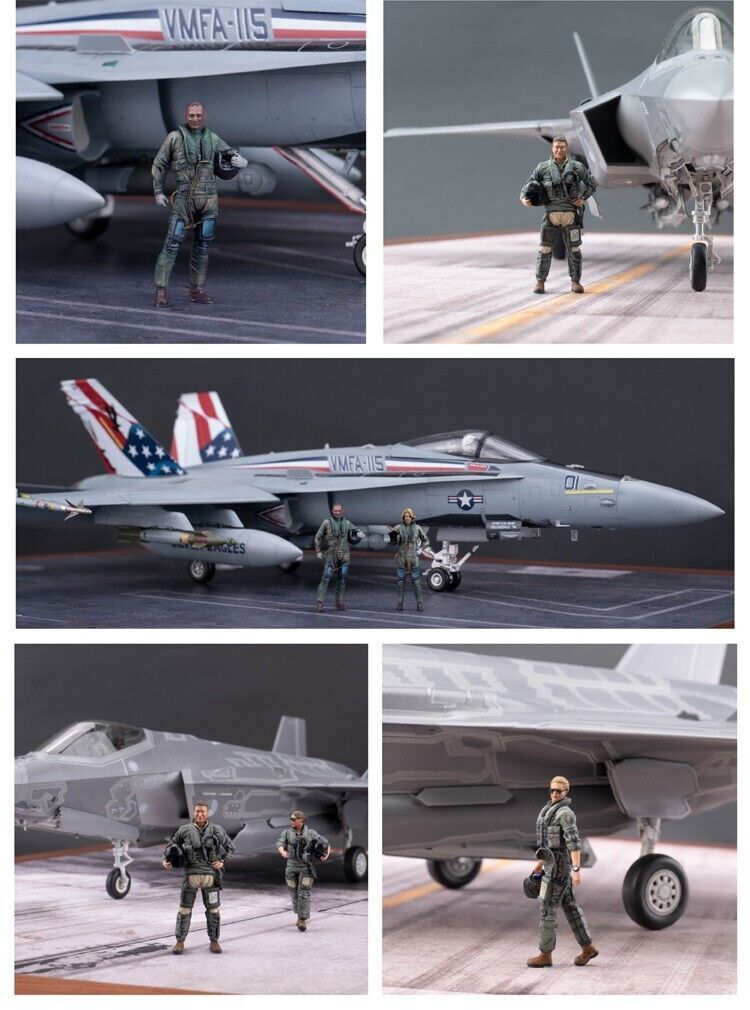 ◆◇GALAKY MODEL【F48004】1/48 男性ファイターパイロット(F-35A/B/C)タイプ2◇◆_参考(ラインナップ)