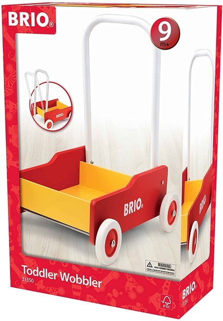 手押し車　赤　レッド　31350 木製 おもちゃ 知育玩具 出産祝い　送料無料 新品