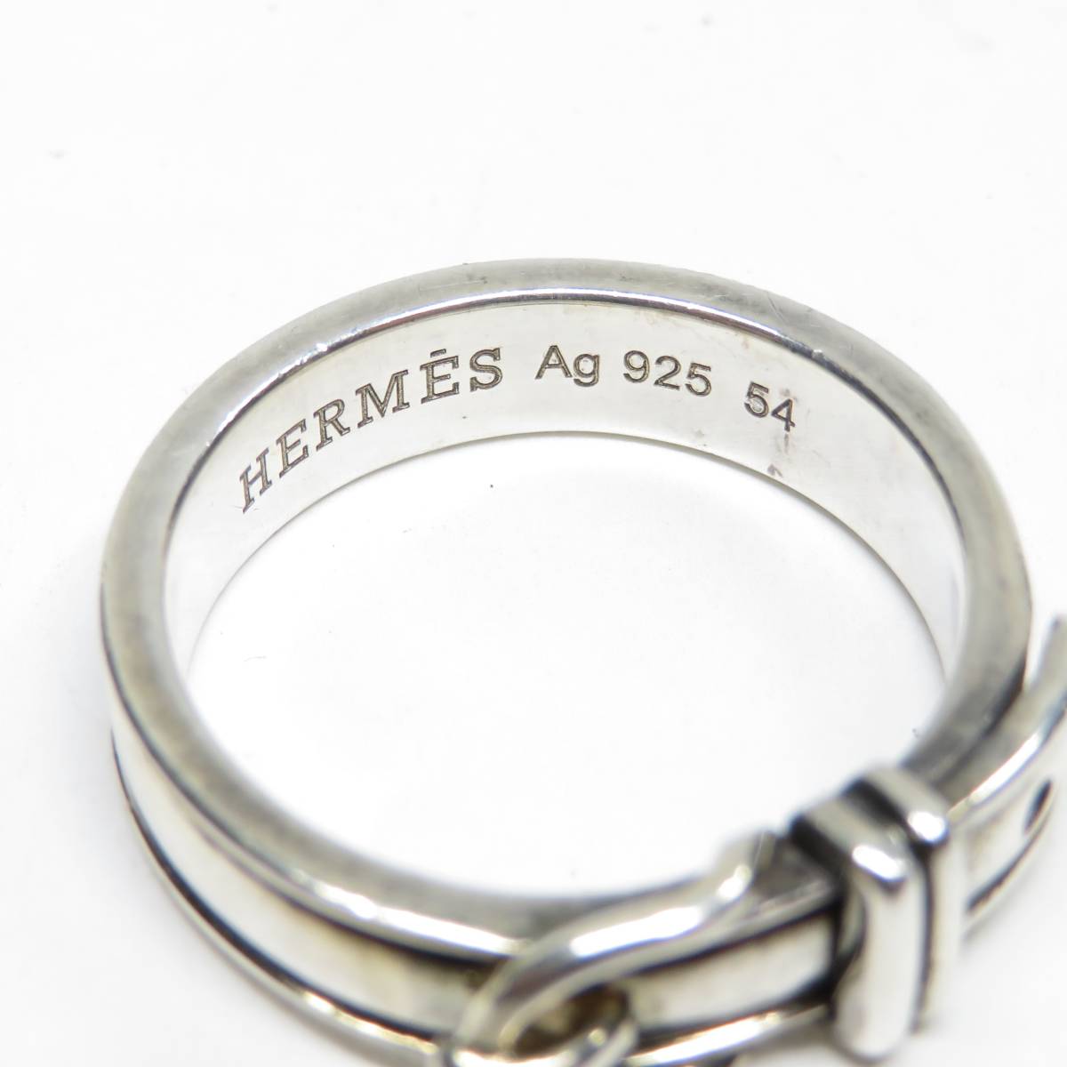 誠実 エルメス サンチュール ベルト リング Ag925 指輪