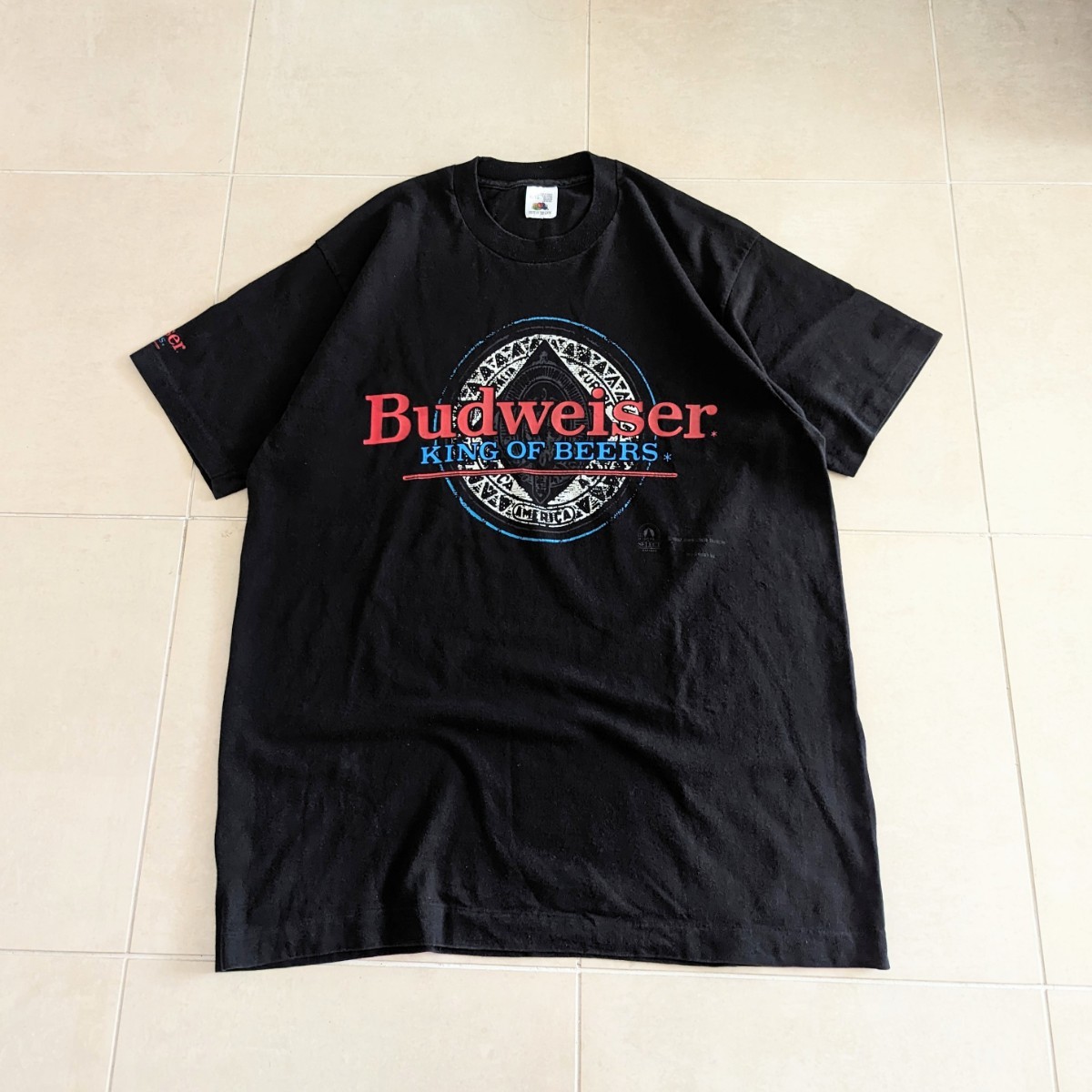 90s Budweiser バドワイザー　Tシャツ ブラック　カナダ　企業　XL ヴィンテージ　シングルステッチ　検）USA製