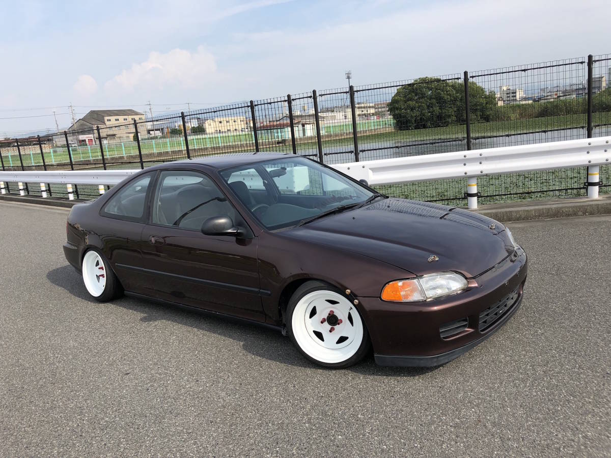 EJ1 Civic coupe 5MT all painting Stan sUSDM Street specification!D16A VTEC inspection 30 year 12 month rammer foot arm shock absorber US parts 