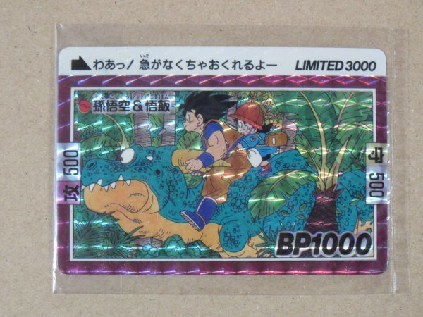 日本限定 カードダス 孫悟空&悟飯 65286□ドラゴンボール LIMITED3000