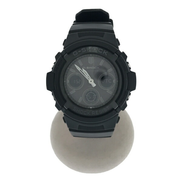 CASIO G-SHOCK ジーショック 腕時計 ストリート マルチバンド AWG-M100B-1A 2BAR メンズ ブラック ジーショック 服飾雑貨 B9130◆