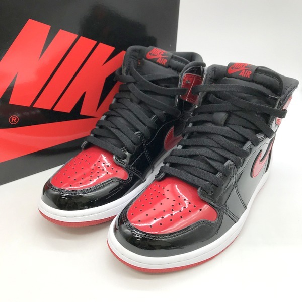 訳あり NIKE AIR JORDAN 1 RETRO HIGH OG Patent Bred AJ1 555088-063