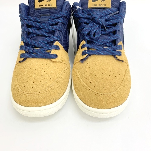 NIKE SB DUNK LOW PRO PRM DX6775-400 未使用 ダンク ロー スニーカー 箱付き メンズ 28.5cm ブラウン ネイビー ナイキ 靴 DF8966■_画像6